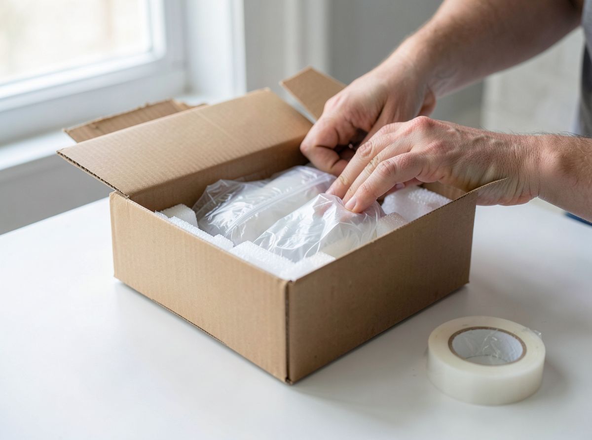 Packing goods into a shipping box